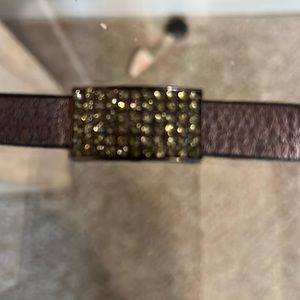 Leather strap bracelet